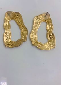 New Unique Gold Abstract Earrings😊