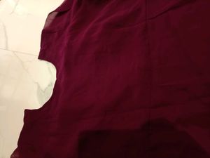Elegant Maroon Embellished Ethnic Gown xl