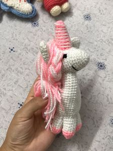 Handmade Crochet Unicorn Toy