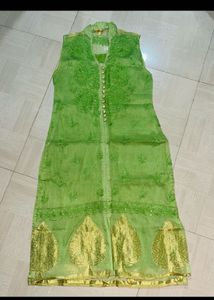Light Green Embroidered Kurta