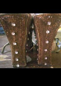 Embellished Heeled Sandals