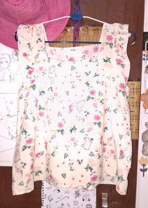 Cute Floral Bunny Top