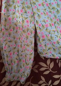 Floral High Neck Long Sleeve Top