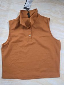 Sleeveless  Crop  tshirt  Top