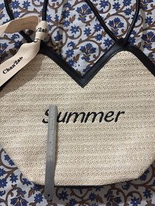 Straw Summer Beachy Tote Bag