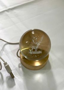Crystal Ball Deer Night Light