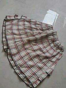 Tiered Plaid Mini Skirt