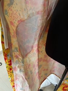 Vibrant Floral Long Hooded raincoat
