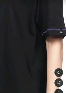 bewakoof black oversized tee