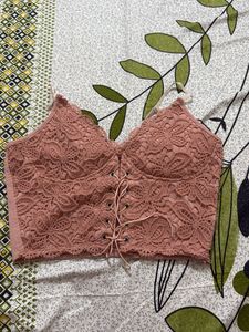 Lace Corset Crop Top