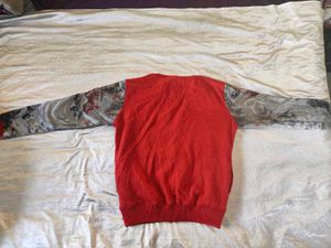 Red Graphic Print Jacket