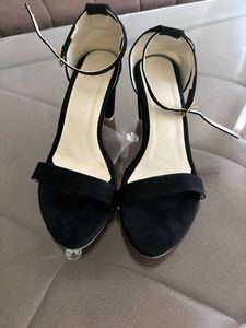 New Elegant Black Ankle Strap Heels ( Available in