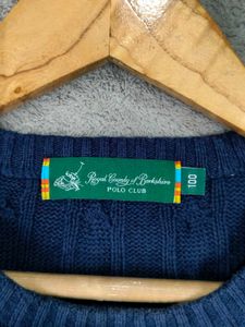 Polo Blue Cable Knit Sweater
