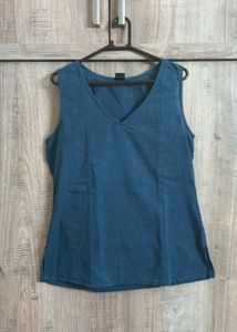 BLUE CHIFFON TOP