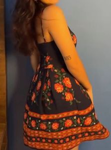 Floral Print Mini Dress