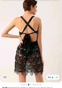 very sexy backless partywear dress