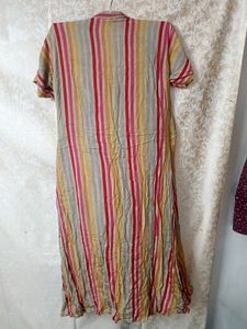 Bohemian Striped Maxi Dress