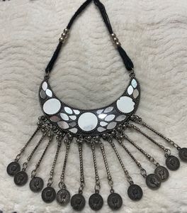 Bohemian Mirror &amp; Coin Necklace