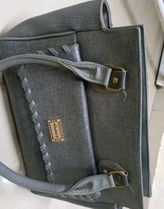 Stylish Grey Handbag