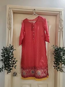 Beautiful Kurta With Lace Work