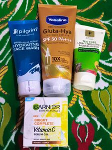 Skincare Bundle: Face Wash, Moisturizer & Serum