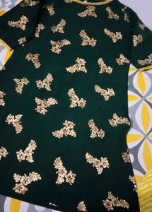 Elegant Green sharara set without Dupatta