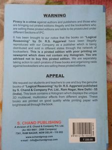 Logical Reasoning Book by R.S. Aggarwal