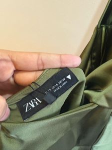 Satin tie back ZARA dress (New with tags)