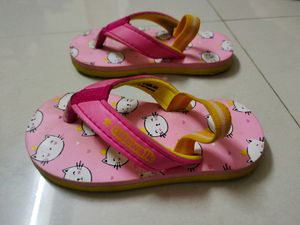 Cutewalk By Babybug Flipflop With Kitty Print
