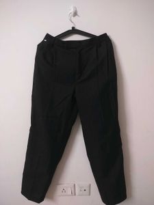 Classic Black Pleated Trousers