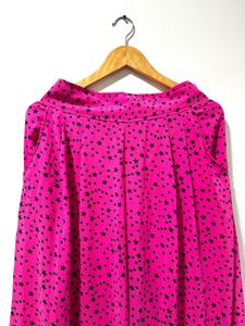 High-waist Palazzo Pants in Pink Colour