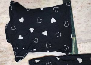 Comfortable Heart Print Pyjama Pants