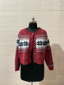 Old navy imported Cozy Snowflake Cardigan