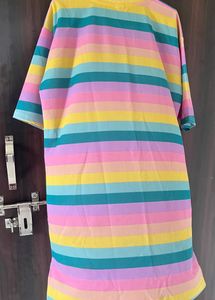 Women Multicolour T Shirt Dress Oversized