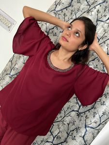 Maroon cord set