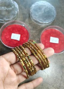 Elegant Gold Plated Bangle Set