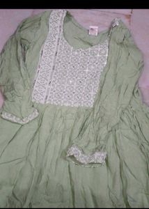 Elegant Green Anarkali Kurta