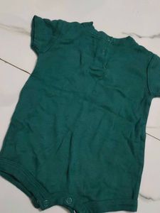 Baby Green Tennis Romper