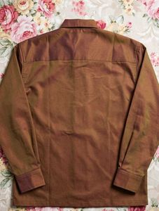 Men's Brown Solid formal/casual Shirt