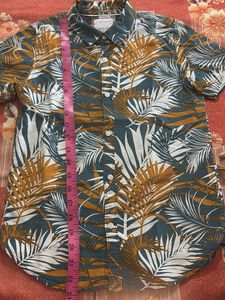 kids Tropical Print Short Sleeve Shirt
