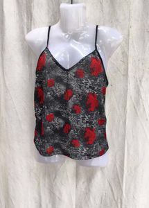 45209. Gothic Rose Print Camisole