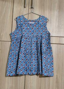Kanaash Blue Top With Motifs