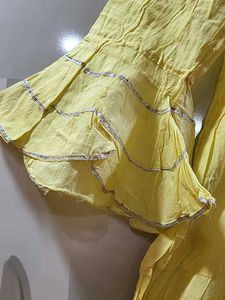 Yellow Embroidered Kurta