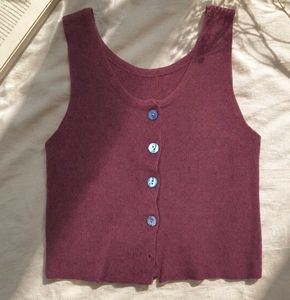 🤎 Soft Knit Button Tank Top 🌸