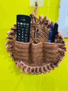 Handmade Crocheted Wall Organizer
