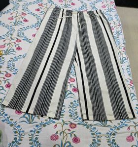 H&M Striped Palazzo Pants