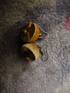 Dazzling golden jhumkas