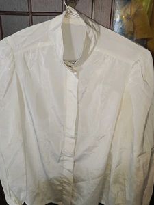 white satin shirt