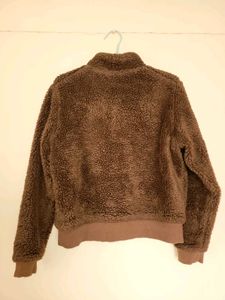 Cozy Brown Teddy Fleece Jacket