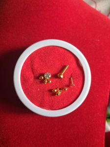 Elegant Gold Stud Earrings